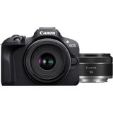 Canon EOS R100 Zwart + RF-S 18-45mm f/4.5-6.3 IS STM + RF 50mm f/1.8 STM