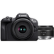 Canon EOS R100 Zwart + RF-S 18-45mm f/4.5-6.3 IS STM + RF 50mm f/1.8 STM