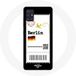 Maniacase Hoesje voor Samsung Galaxy A51 4G vliegticket Berlijn