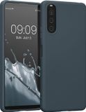 kwmobile telefoonhoesje geschikt voor Sony Xperia 10 IV - Back cover in leisteen