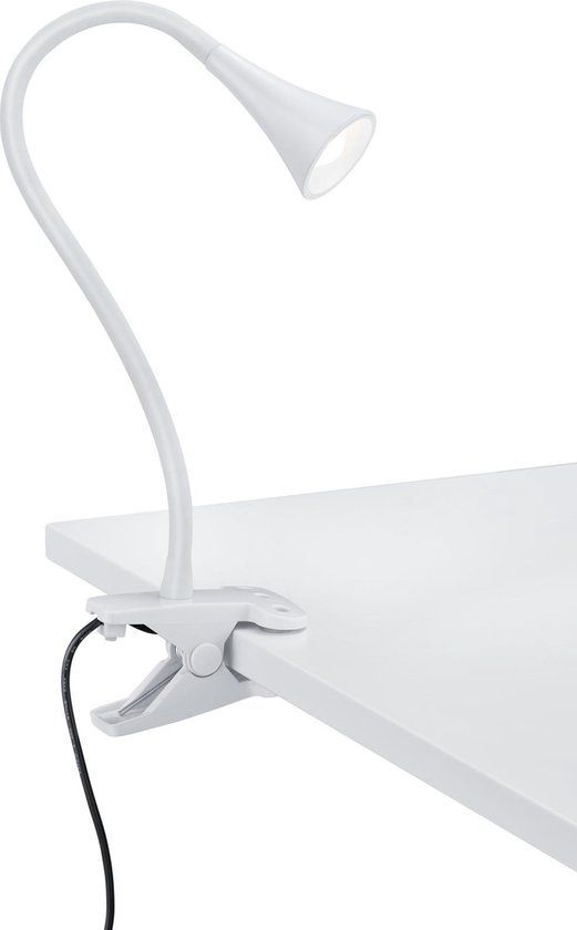 REALITY VIPER - Klemlamp - Wit - LED - 3W - Flexibel - Snoerschakelaar