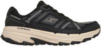 Skechers Go Run Trail Altitude 2.0 Red Rock Sneakers, Black Leather Textile Natural Trim, 38 EU