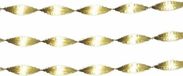 Haza-Witbaard Crepepapier slinger - 2x - goud - 6 meter - feest versiering