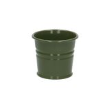 Pot de fleurs, zinc, vert foncé