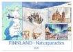 Finnland CALVENDO Finnland - Naturparadies (Wandkalender 2027 DIN A2 quer), CALVENDO Monatskalender: Ein zauberhaftes Land in zarten Aquarellfarben