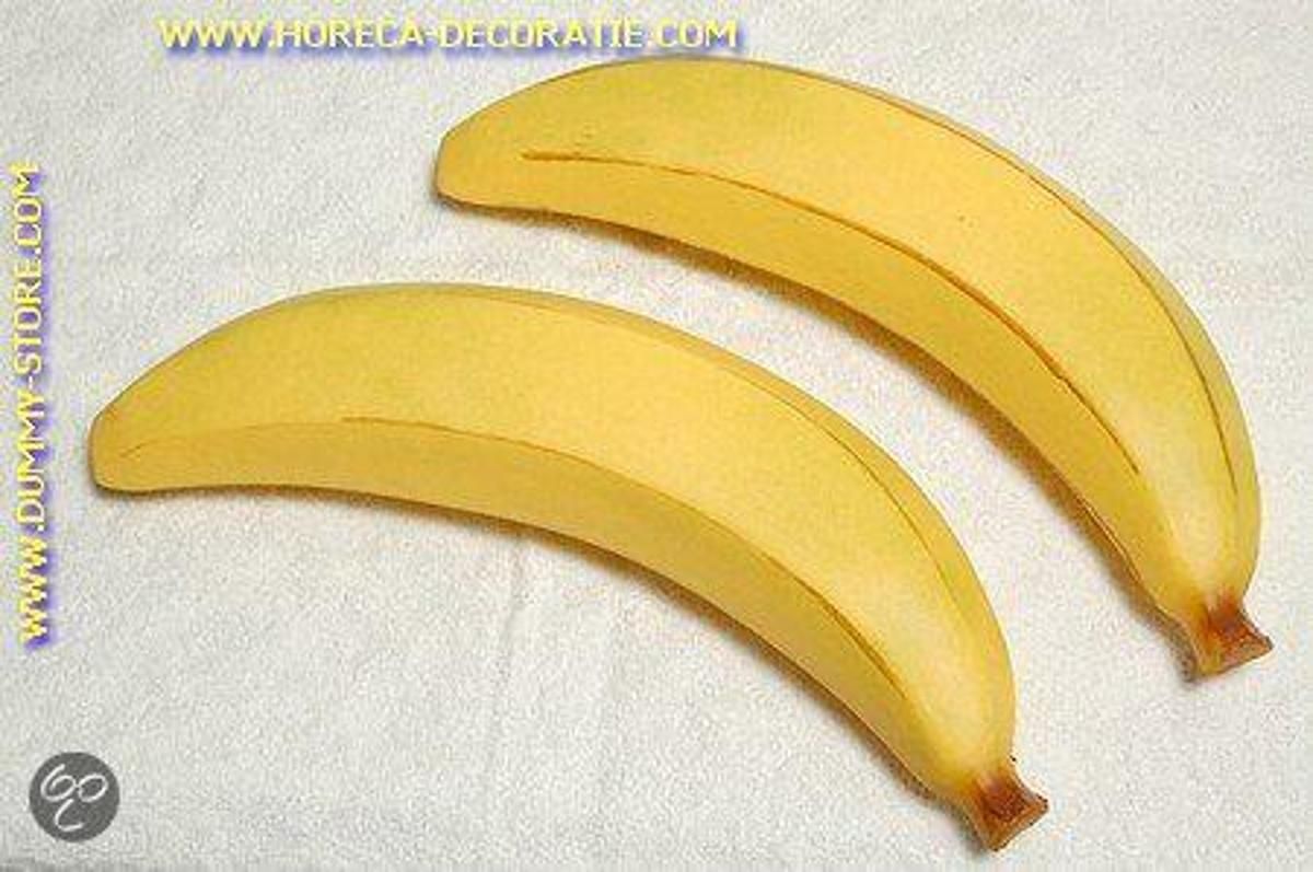 Horeca-decoratie.com Bananen XXXL 2 stuks decoratie