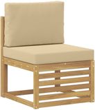 vidaXL Massief Acacia Hout Wit Buiten Sofa
