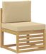 vidaXL Canapé d'extérieur en bois d'acacia massif blanc
