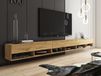ACAPULCO Meuble TV-HiFi 3 portes battantes 300 cm chêne wotan avec LED