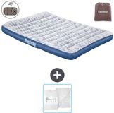 Bestway luchtbed - 2-Persoons - 152 x 203 x 30 cm - Blauw - Inclusief pomp en Hoeslaken