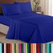 Elegant Comfort Luxe 1500 hoogwaardige microvezel 4-delige lakenset - kreukbestendig, elastisch hoeslaken, diepe zak tot 40,6 cm, California King, koningsblauw