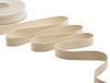 Furlanis - Dubbel satijn lint voor decoraties, cadeaupakketten, gastgeschenken - beige, 15 mm x 20 m