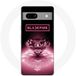 Google Pixel 7a hoesje blackpink ruit zwart en roze