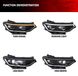 BY-G30LCI Phares LED complets - VW Passat B8.5 facelift, berline, 2019–2022 - Boîtier noir - Clignotant séquentiel - 12V - Plug-and-Play
