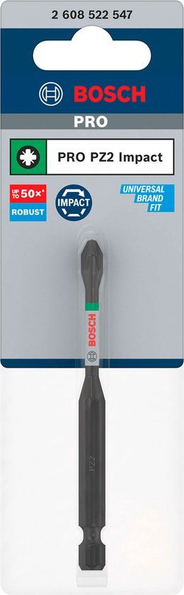 Bosch Accessoires Bosch PRO BIT IMPACT PZ2 90MM