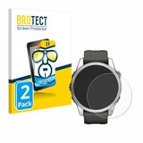 BROTECT Screenprotector voor Garmin Fenix 7S Pro Solar (42 mm) - Folie Beschermfolie transparant 2 Stuks