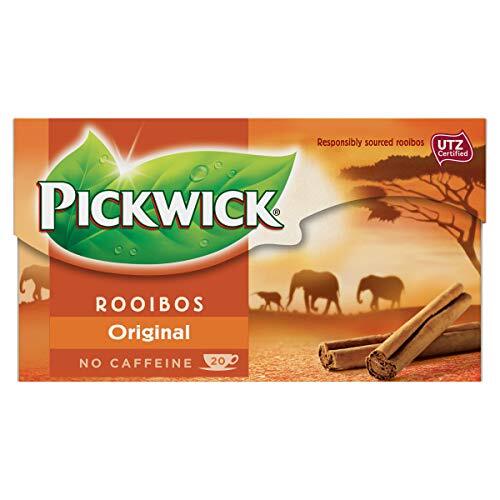 Pickwick Rooibos Thee Original met een Vleugje Kaneel (240 Theezakjes, 100% Natuurlijk, Cafeïnevrije Thee, UTZ Gecertificeerd), 12 x 20 Zakjes