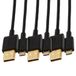 Amazon Basics 7P6EV4 Verbindingskabel, USB 2.0, USB-A-stekker naar Micro USB B-stekker (3 stuks), 0,9 m, zwart