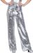Wilbers&Wilbers Opvallende Glitter Broek Sylvie Zilver Vrouw