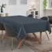 ANRO Tafelkleed Donkerblauw Linnenlook 200x140cm