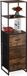 Merkloos Relaxdays Ladekast - 3 Lades - 2 Planken - Industrieel - 155 x 43 x 42,5 cm - Zwart/Bruin