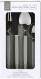HowHomely Lino Serie - Set de couverts - 16 pièces - Gris - Acier inoxydable