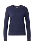 Tommy Hilfiger Dames Gebreide Trui Katoen/Polyamide Blauw S