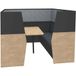 Simmob In'team 6-zits vergaderbank met tafel