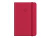 Antartik Notitieboek met elastiek, vaste omslag, A4 vellen, geruit, rood, 100 vellen, 80 g, FSC