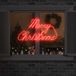 VidaXL Kerstbord 216 led's rood 99 x 55 x 13 cm ijzer
