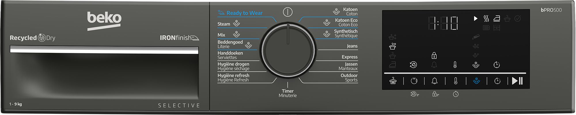 Beko B3T6923M2 9 kg Heat Pump Dryer - Black