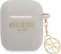 Guess Charms Silicone Case pour Apple Airpods 1 & 2 - Gris