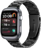 Strap-it Smartwatch bandje metaal - stalen band met vlindersluiting - geschikt voor de Huawei Watch D2 (zwart)
