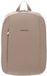 Mandarina Duck Mellow Leather Backpack Taupe Chaud