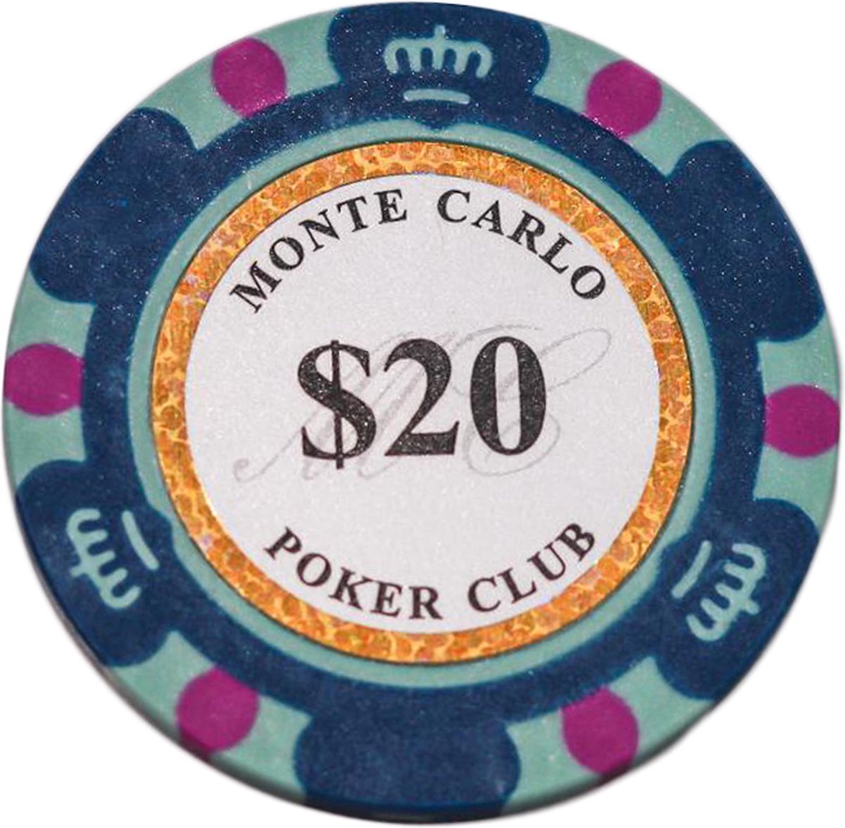 Cave & Garden Poker chips - Poker - Pokerset - Poker chip met waarde 20 - Monte Carlo poker chip - Fiches - Poker fiches - Poker chip - Klei fiches -