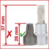 KS Tools 1/4 bit-dopsleutelset - extra kort - 50-delig - 911.1850