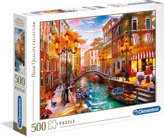 Clementoni High Quality Collection - Sunset over Venice Puzzle - 500 Pieces - Adults