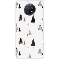 Xiaomi Redmi Note 9T 5G Beschermende Siliconen Case - Elegante Dennenboom