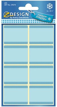 Avery Z-Design Diepvriesetiketten - 36x28 mm - 40 stuks - Blauw