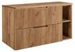 3xE living Armoire de salle de bain, finition : chêne artisanal, dimensions : 80 (60 + 20) x 58,6 x 46 cm