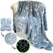 Blanket Buddies Haaiendeken: Glow in the Dark, gezellige, zachte, warme fleece deken voor jongens en meisjes, 127 x 152 cm (blauw)