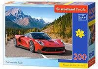 Castorland B-22049 Mountain Ride, puzzel met 200 stukjes, kleurrijk