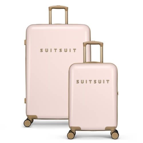 SUITSUIT Fusion Kofferset 2 delig - Rose Pearl - Hardcase - TSA cijferslot - 127 l