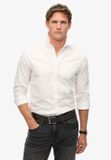 Superdry - Oxford overhemd met lange mouwen - Heren - Lange mouwen shirts
