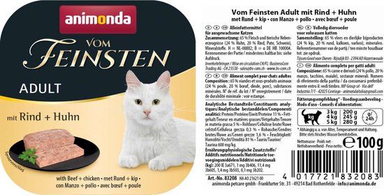 Animonda Vom Feinsten Adult Rund + Kip - 32 x 100g