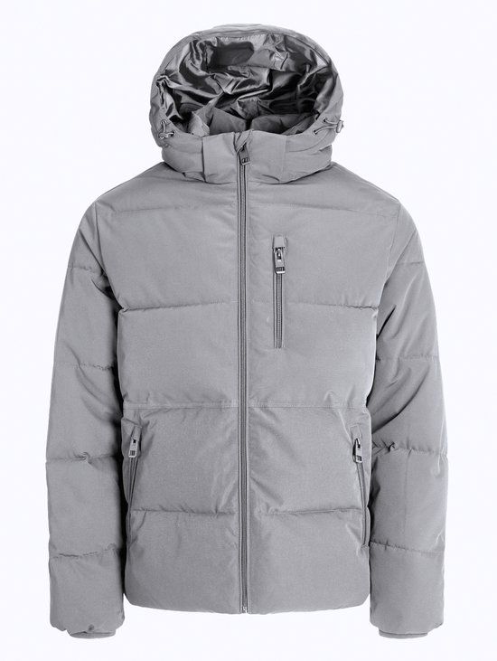 Jack &amp; jones JACK&JONES ESSENTIALS JJEOWEN PUFFER SN Heren Puffer jas - Grijs - Maat S