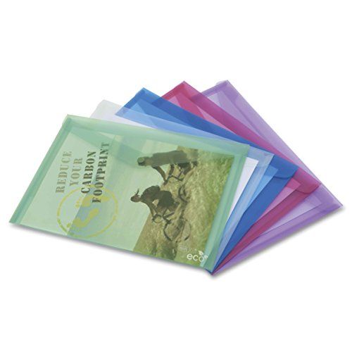 Rapesco 1039 ECO Documentenmappen - A4 - 5 stuks - Diverse Transparante Kleuren