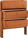 Maison Exclusive - Bac à plantes pliable orange 60 x 14 x 75 cm en bois massif de sapin
