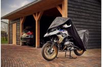 DS COVERS ALFA Motorhoes Buiten – Waterdichte Motor Cover – Regen- & Weerbestendig – Met kentekenvenster – Maat L – Zwart