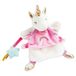 Doudou et Compagnie - Doudou handpop eenhoorn – 25 cm – roze/wit – Lucie La Licorne – DC3320
